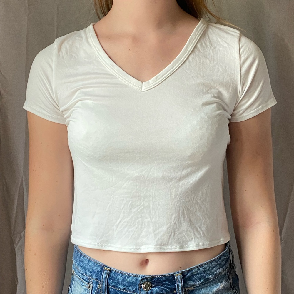 NWT Cropped Shirt